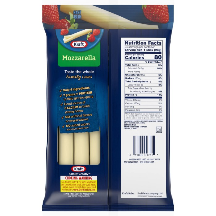 String cheese smoked mozzarella nutrition