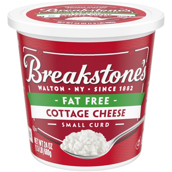 Cottage cheese fat free nutrition information