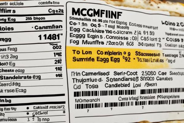 Egg and cheese mcmuffin nutrition