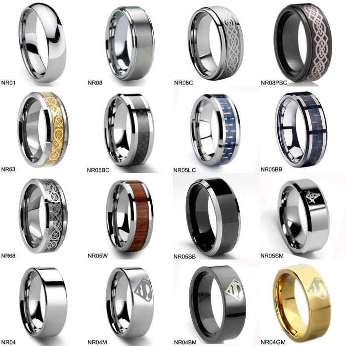 Fashionable mens rings