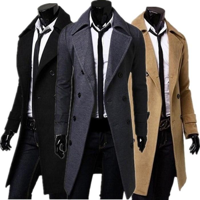 Mens fashion long coat