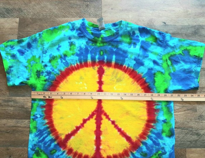 Peace dye tie